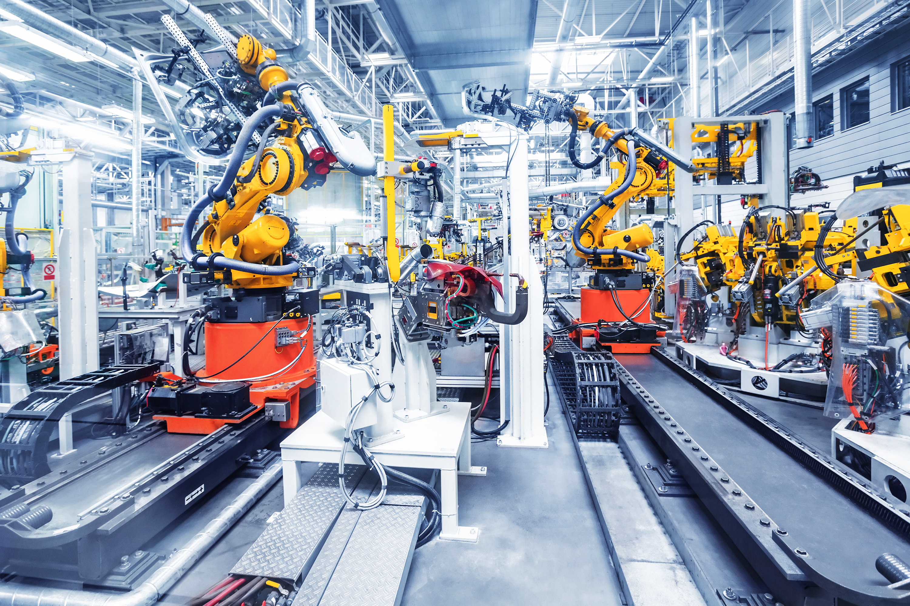 Roboter in der Automobilproduktion